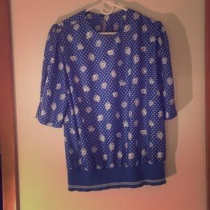 80s vintage Lenore S Blouse with electric band